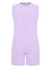 3Pcs Kids Special Needs Adaptive Jumpsuit Round Neck Sleeveless Back Invisible Zipper Solid Color for Easy Dressing Daily Care