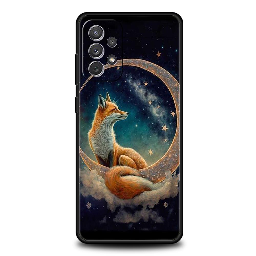 Animal The Fox Phone Case for Samsung Galaxy A15 A14 A25 A54 A34 A51 A71 A72 A73 A32 A52 A52S A11 A21S A31 A41 5G Soft Shell Bag