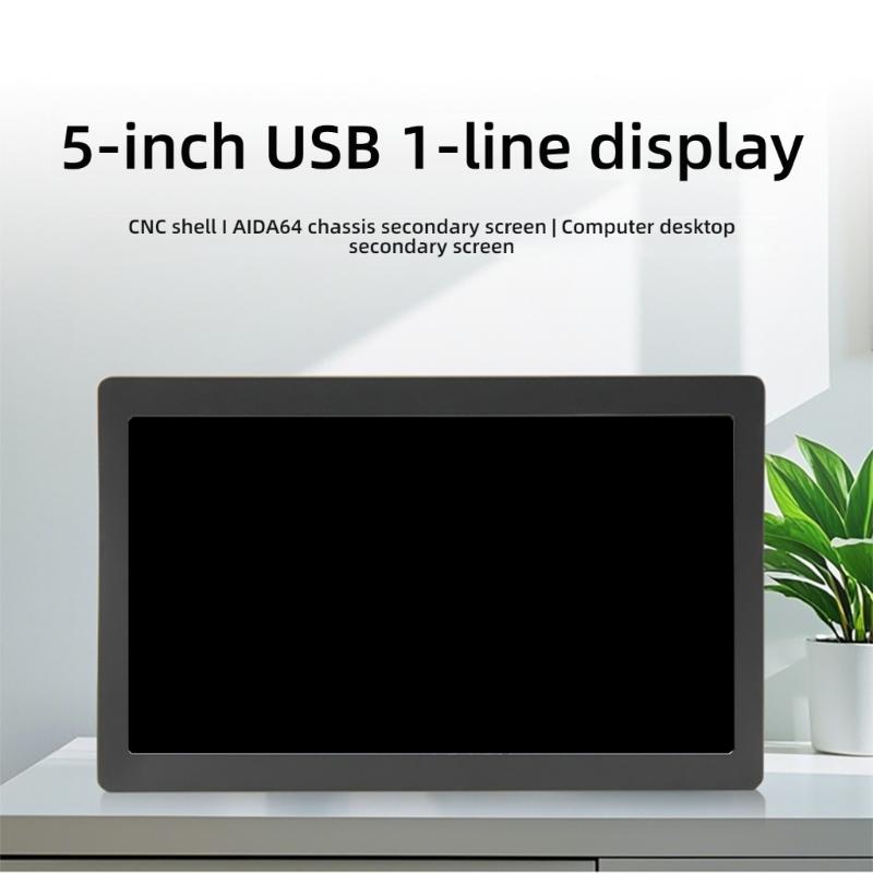 5inch USB Type C Display Secondary Screen LCD Computer CPU GPU PC Secondary Screen LCD Moniter Type C Power Supply