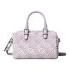 T Monogram Embroidered Jacquard Zipper Closure Shoulder Crossbody Handbag Women Handbag Lilac 162076-500