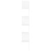 Vidaxl Corner Wall Shelf, White, 20X20X127.5 Cm