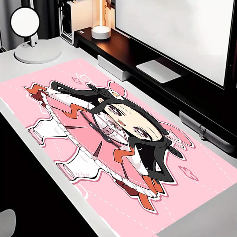 Demon Slayer Nezuko2 Theme Premium Non-slip Mouse Pad with Stitched Edges,Durable Rubber Material,for Desktop & Gaming Great Gifts