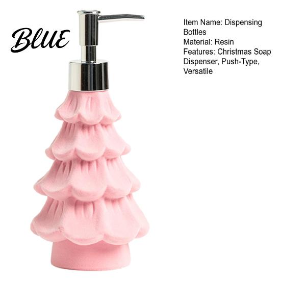 Bathroom Organizers And Storage Christmas Tree Soap Dispenser Flocking Effect Refillable Lotion Modern Pump for Guest Bottle Reusable Dispenser