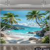 1Pcs Sunny Tropical Beach Dawn Decoration Background Winter Backdrop Decorations For Photo Studio Photo Booth Christams Party