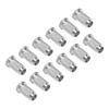 12PCS Guitar Bridge Body Through Ferrules Replacement Metal Electric Guitar String Bushings