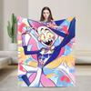 Lucifer Morningstar Hazbins Hotels Blankets Fleece Winter Breathable Lightweight Thin Throw Blanket for Home Outdoor Bedspreads