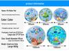 Cartoon Round Inflatable PVC Ice Pad for Cats & Dogs - Scratch-Resistant, Water-Injectable & Thickened