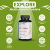 ABHEDA HEALTHCARE Multivitamin-Tabletten - 90 Stück - Komplette tägliche Multivitamine für Energie, Immunität und allgemeine Gesundheit - Vegetarische Formel