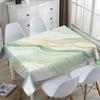 1 Stück Luxuriöse Gold-Grüne Marmor Muster Polyester Tischdecke, Maschinell Gefertigt Quadratische Tischabdeckung für Zuhause, Wohnzimmer, Esszimmer, Staubdicht Rechteckig