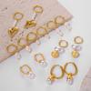 18k Gold-Plated Freshwater Pearl Tassel Earrings - Fashionable Titanium Steel Design