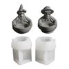 Halloween Theme Silicone Candlestick Molds Skull Witch Silicones Mould For Candle Stand Tealight Holder Home Decoration