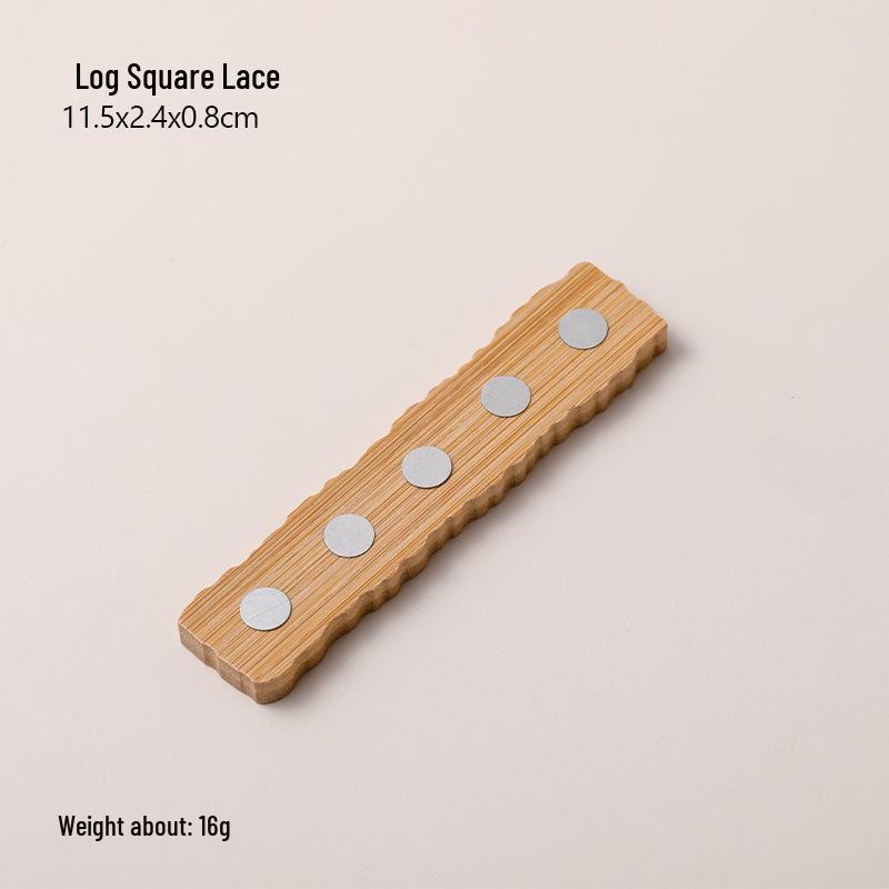 Japanese Wooden Nail Art Practice Base - Minimalist Style Metal Finger Holder & Wearable Nail Tool