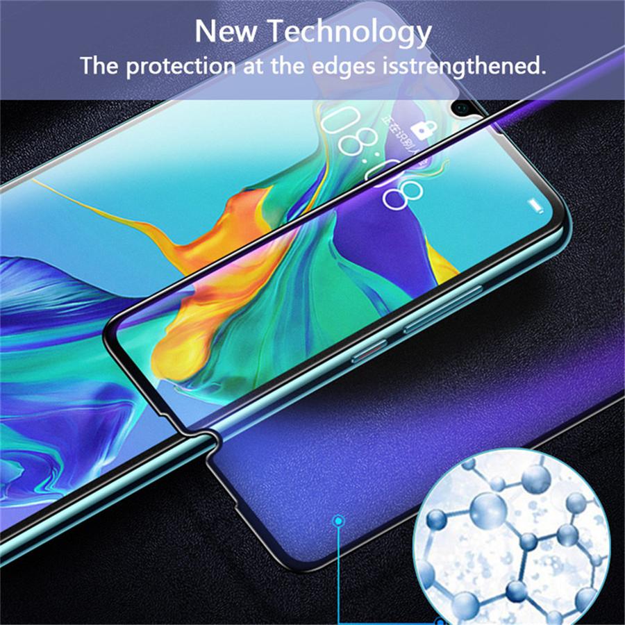 2 Pezzi Pellicola in Vetro Temperato Protezione Schermo Intero Bordo Nero Per Huawei P30 Pro