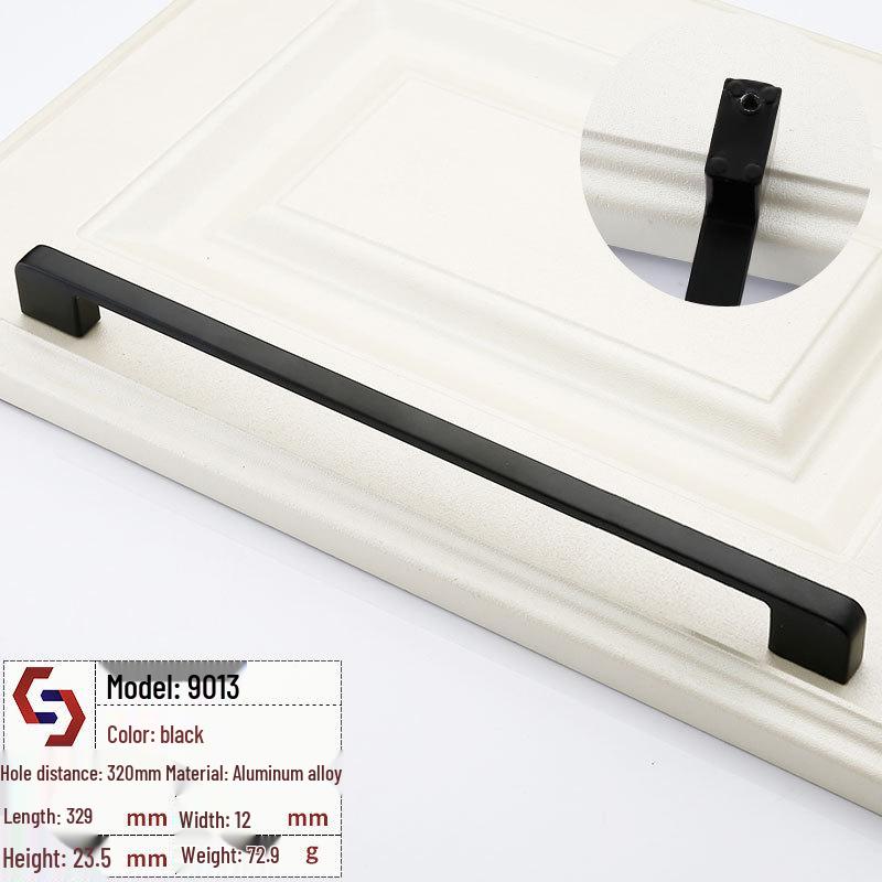 Amerikanischer Stil Schwarz Schubladen- und Schrankgriff