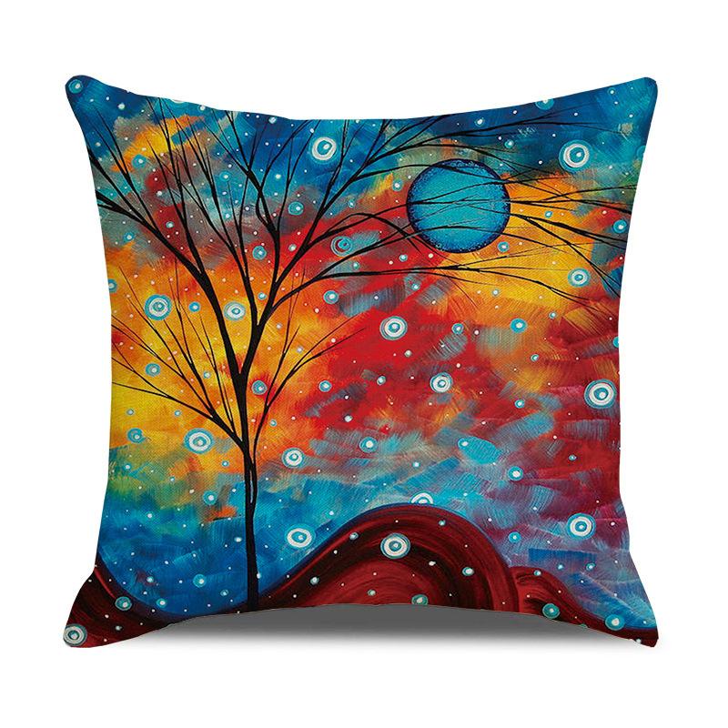 Printed Pillowcases, Linen Pillows, Sofa Pillows, Home Decoration Pillows