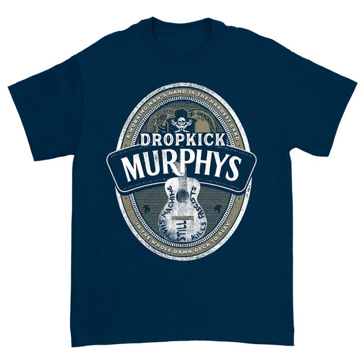 Dropkick Murphy Beer Label T-Shirt Navy Unisex S-5XL Unisex T-Shirt XL