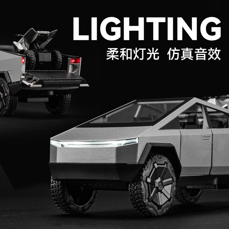 1:32 Tess Trailer Car Alloy Car Model Table With Ornaments Children's Toys