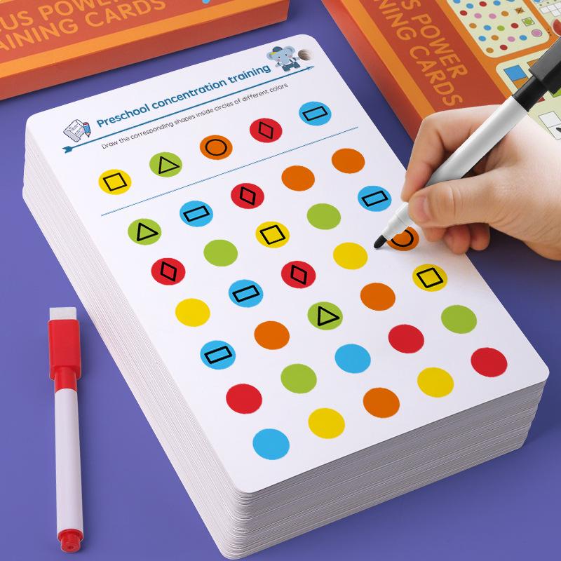 Cross-border Children's Cognitive Thinking Puzzle - Erasable Early Education Toy