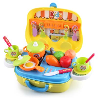 Children'S Play House Toys Simulation Kitchen Suitcase Stove Children Role Play Holiday Gifts Direct Supply