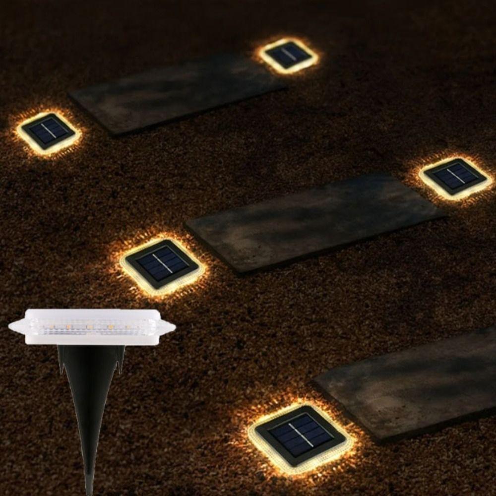 Waterproof Solar Ground Lights Sensor LED Floor Lights Energy Saving Solar Buried Light  Lawn