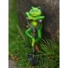 1pc Creative Frog Rabbit Turtle Gnome Shovel Outdoor Garden Bonsai Craft Decorations
