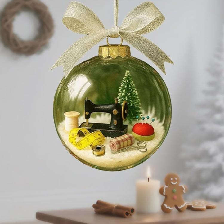  Elegant Christmas Decorative Ornament Christmas Hanging Sewing Balls Ornament For Tree Door And Window Decoration