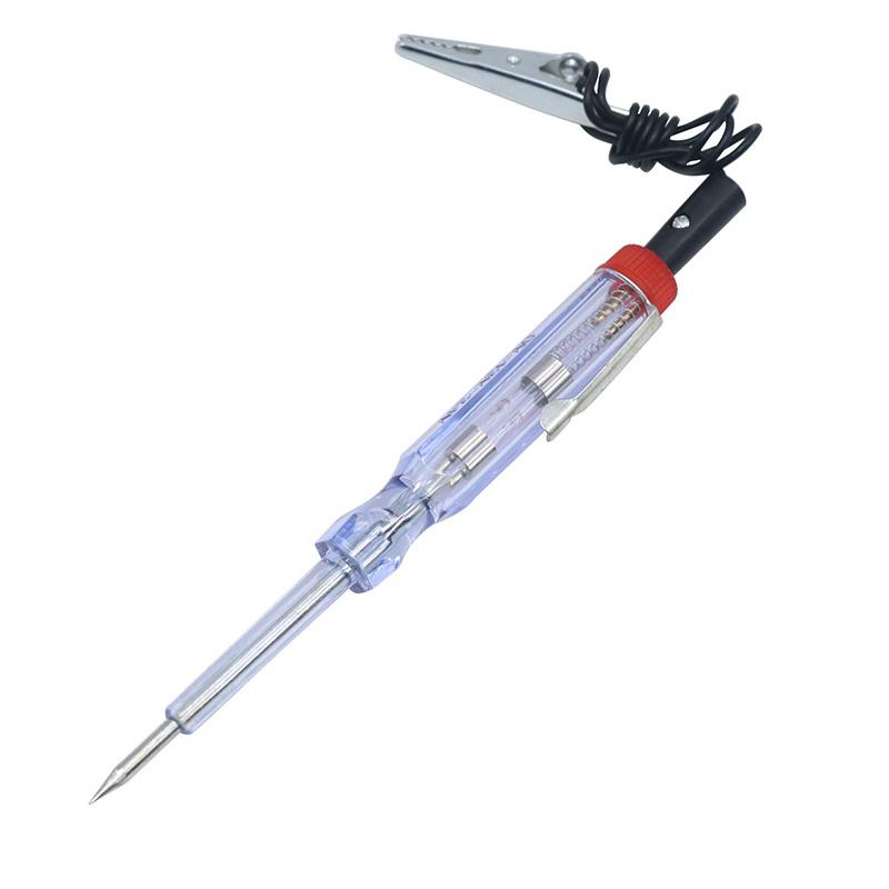 1 Stück DC 6 V-24 V Autotester, Sicherungen und Lichtsteckdosentester, transparenter Schaltkreisteststift für Auto, Motorrad und kleine Motoren
