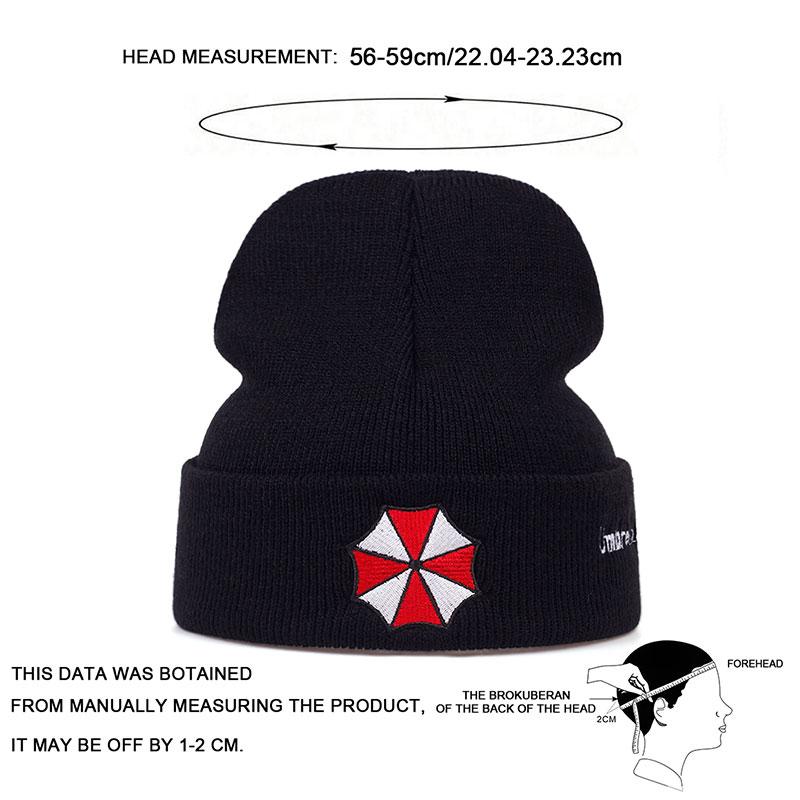 Personalized Embroidery Knitted Hat Men Hip Hop Caps Winter Warm Ski Hats Women Wool Cap Beanies Hat