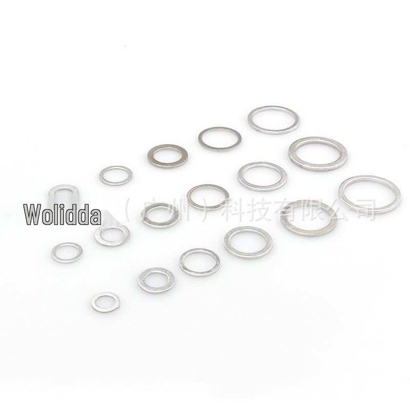450-Piece High-Temperature Resistant Aluminum Washer Set - Includes Sealing Gasket, Flat Washer, and O-Ring.