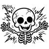 Talos Halloween Skeleton Light Switch Sticker, Electric Decal, Removable Decals, PVC Waterproof Wall Art for Home Bedroom Living Room Entrance Decor