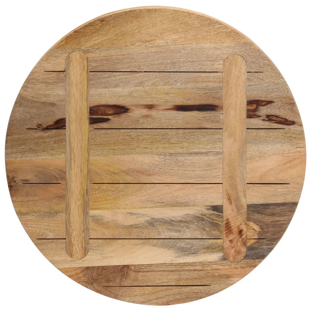 Vidaxl Blat Stołu, Ø 50X2,5 Cm, Okrągły, Surowe Drewno Mango
