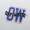 9095 Off-White 2025 Autumn and Winter New OW Blue Letter Arrow Pattern Men's and Women's Hooded Sweatshirt