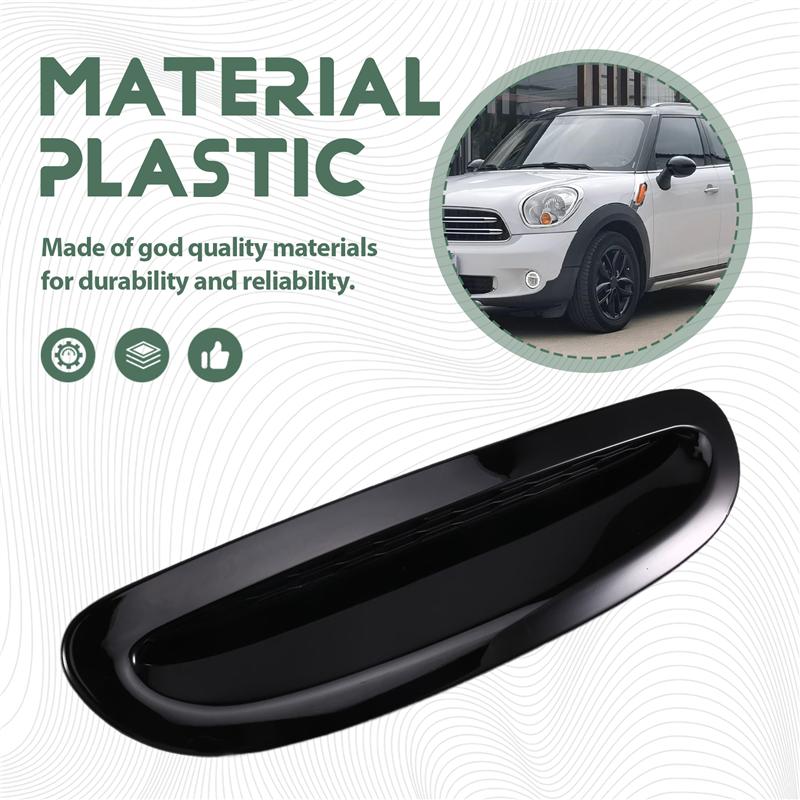 Bright Black Hood Vent Scoop Front Hood Air Inlet Trim Plate 51137328312 For Mini Cooper F54 F55 F56 F57 14-23 Bonnets