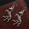 New Wedding Party Lady Women Gift Skeleton Drop Earrings Horse Pendant Novel Dangle Earrings