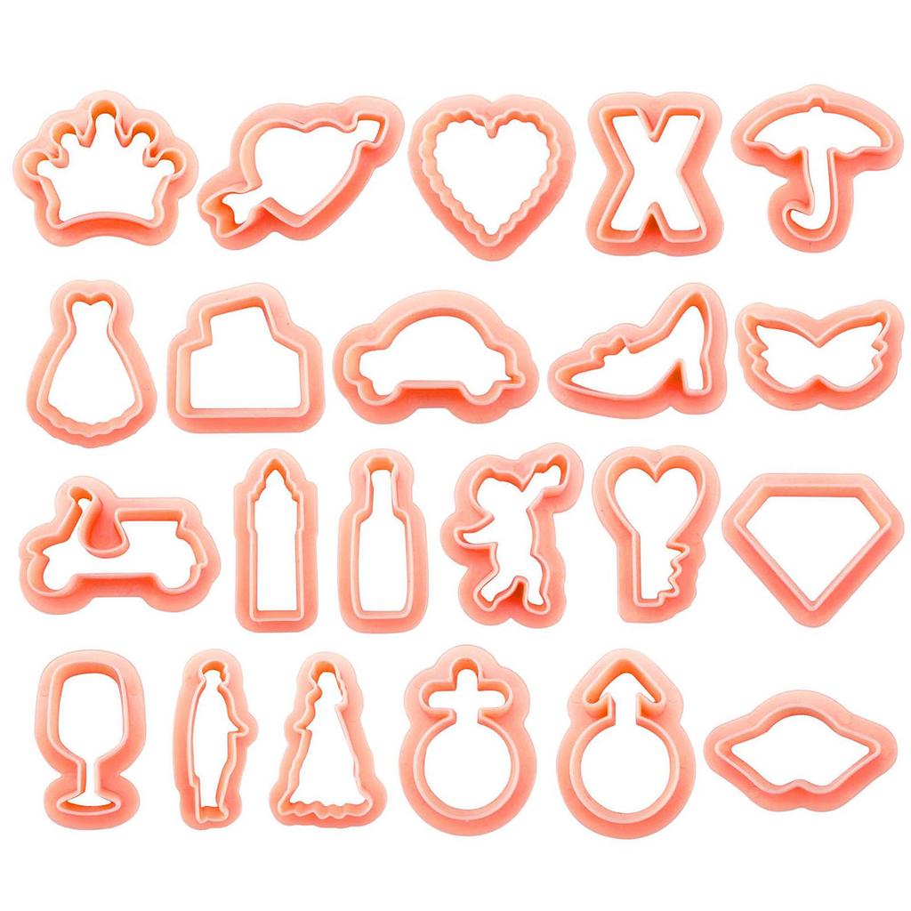 Plastic Clay Cutters Kits Earrings Ceramic Craft Cutting Mold Baking Tool Handmade DIY Jewelry Making Tools Cake Cookie
