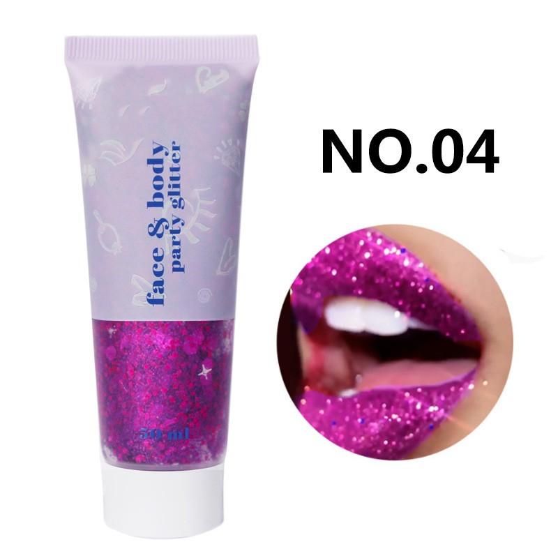 Sequin Gel Scale Face Body Lip Sequin Eye Shadow Dazzling Stage Makeup 50ml