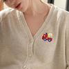8Pcs Cartoon Car Iron On Patches Adhesive Embroidery Applique For Jackets Backpacks Clothing Decoration Sewing Project