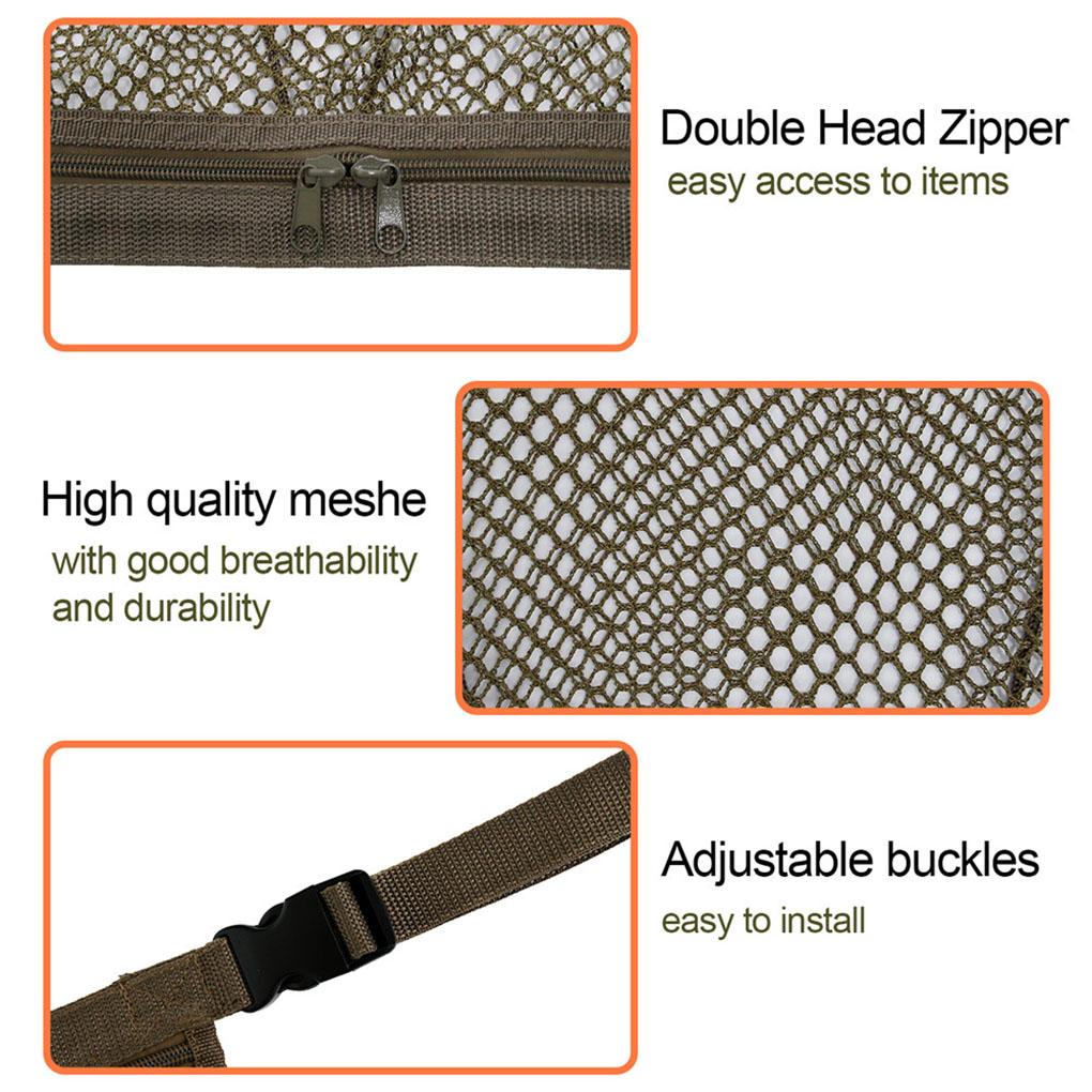 Car Ceiling Storage Space-saving Vehicular Net Vehicle Mesh Bags Interior Pouch Tidying Organizer Automobile Pocket