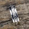 Anxiety  Spinner 925 Sterling silver Worry Ring,  Fidget Handmade Women Spinner Ring