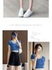 Women's High Waist Slimming Black A-line Suit Shorts for Spring 2026 - Versatile Wide Leg Quarter Pants