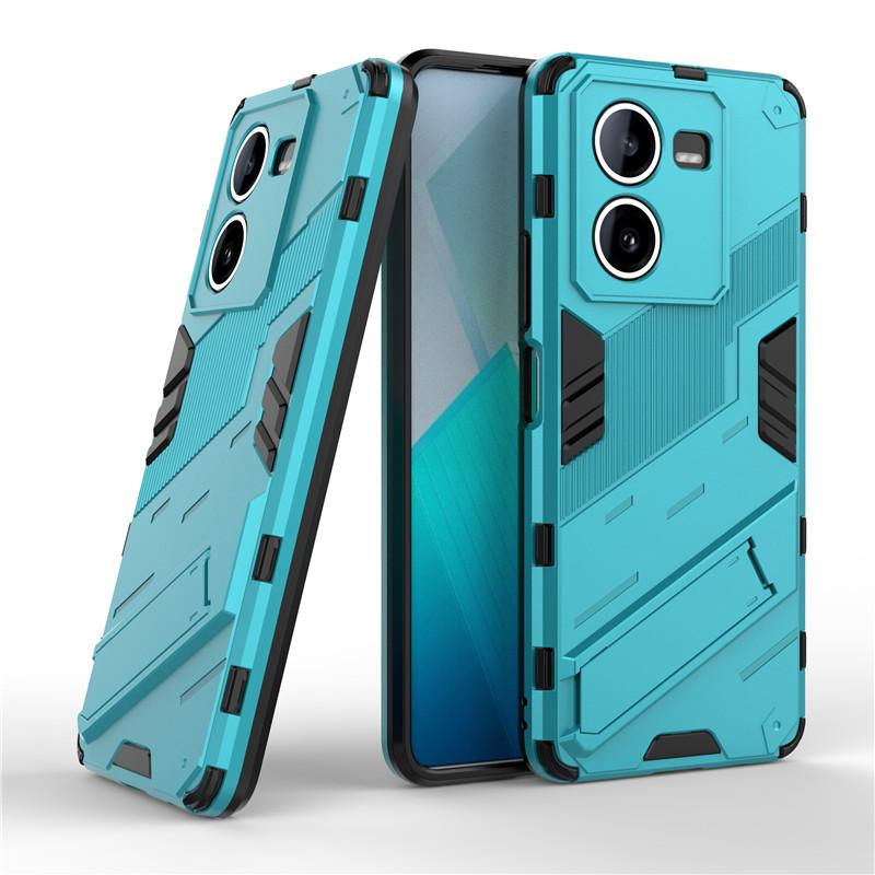 For Vivo IQOO Z8 Case For IQOO Z8 5G Cover 6.64 Inch Punk Armor Shockproof Hard Rubber Bracket Bumper For Vivo IQOO Z8 Fundas