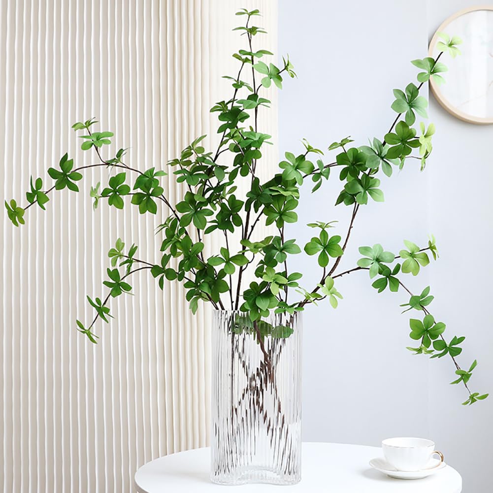 WillingYou Fake Green Enkianthus Moniliforme Super Realistic H120cm Artificial Houseplant 2 Branches Fake Green Entrance Decoration Store Display