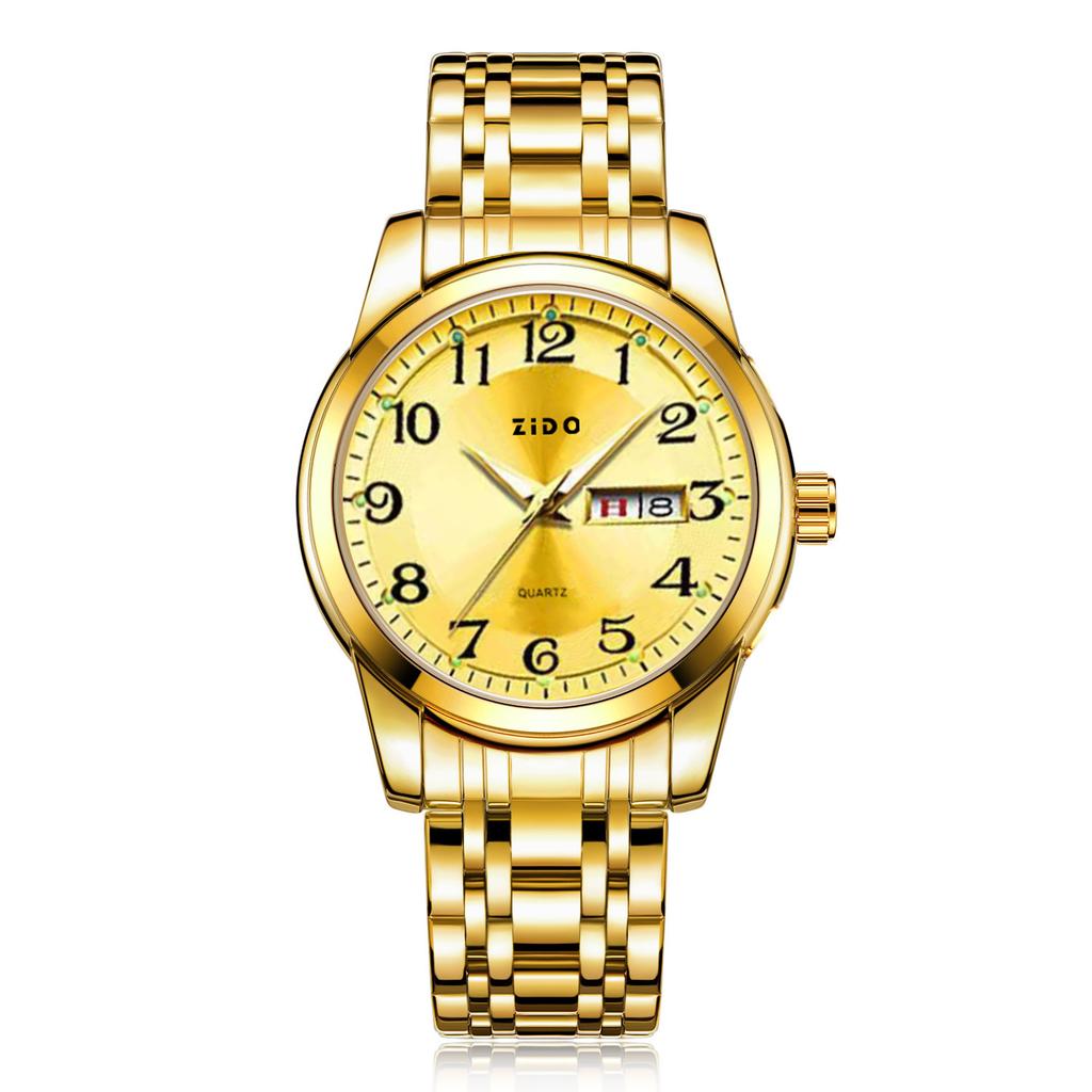High-End Fashion Men'S Watch Light Luxury Versatile Automatic Quartz Luminous Old Man'S Watch Big Number