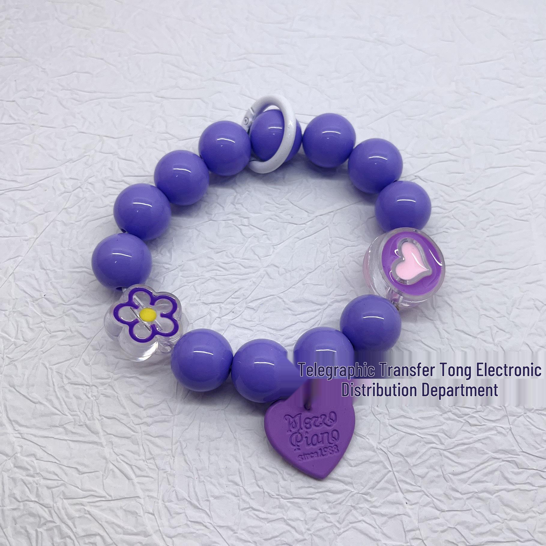 

Шарм Дофамін: Кольоровий браслет з намистин, Ремінець для сумки та чохла телефону, Універсальний кулон