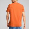 Puma Solid Color Logo Crew Neck Short Sleeve T-Shirt Men Tops Orange 675977-20