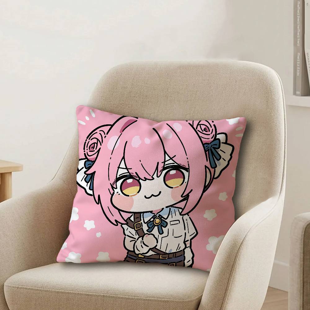 D-Doro Cute N-NIKKES Pillow Gifts Home Office Furnishings Bedroom Sofa Car Cushion Cover case 45x45cm
