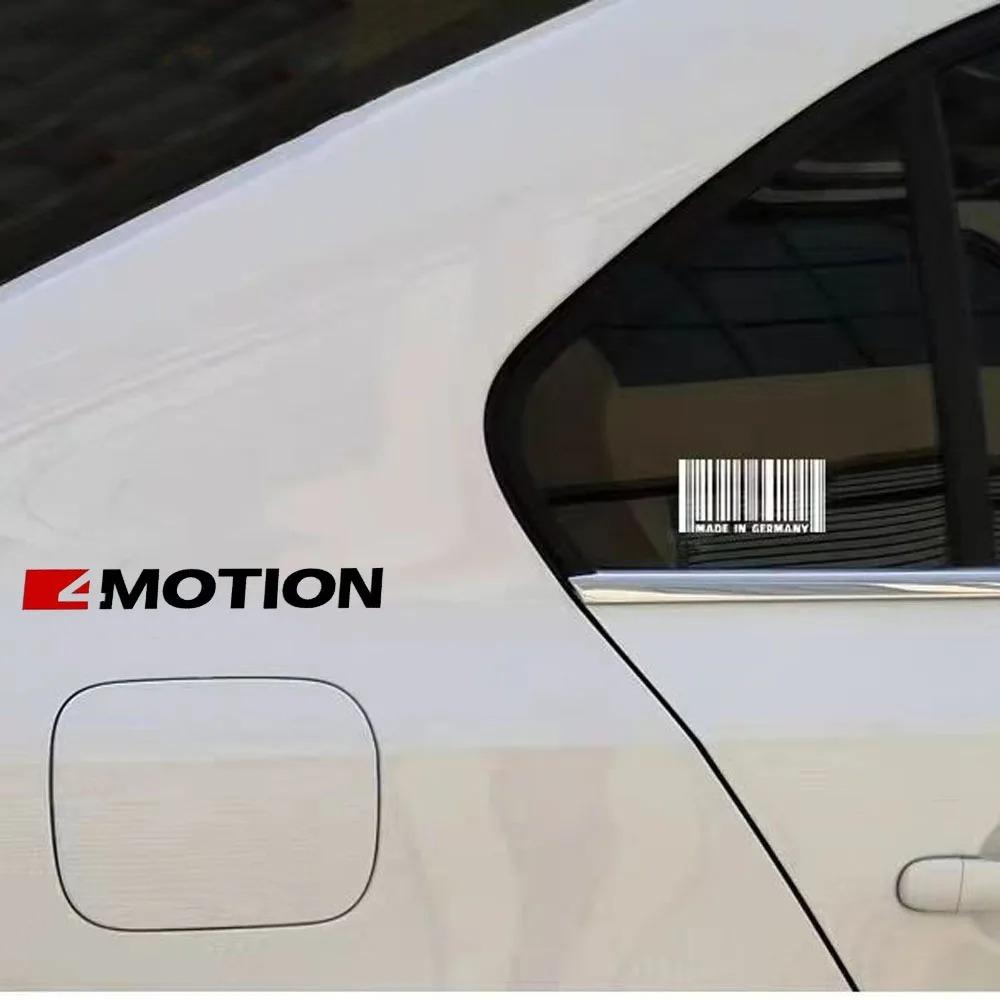 2pcs 2D Flat 4MOTION Car Body Sticker For  R GTI Golf Polo R32 Tuan Mk4 Passat Visit T5 Etc.