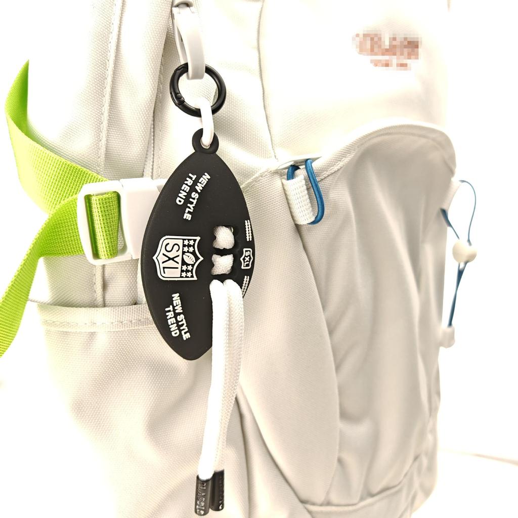 Soft Rubber Drip Molding DIY Fashion Keychain Pendant for Bags & Backpacks - Creative Rugby Ornament