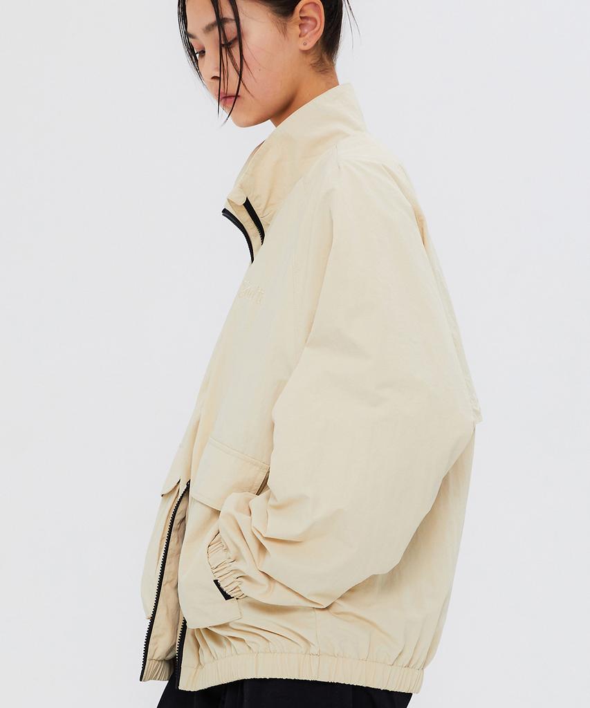 Kulte Script Embroidery Blouson Jacket Beige
