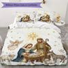 Stockings Ornaments Pattern Bedding uilt Set uilt Cover Pillowcase Home Decoration Birthday Gift (1 * duvet cover + 2 * pillowcase without core)_XIA